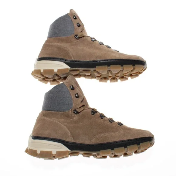 Di Bianco NWB Livigno Suede Hiking Boots Size 42.5 US 9.5 Fontanella Oslo Brown
